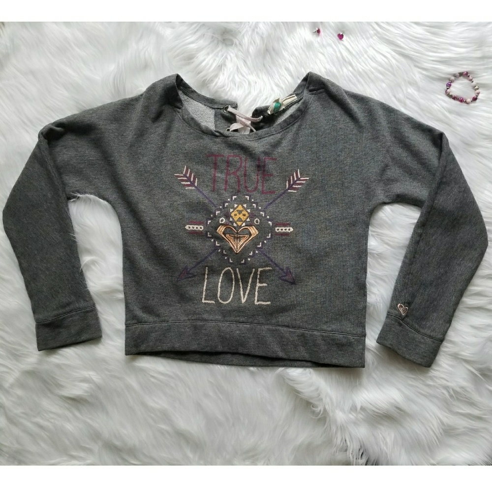 Roxy Girls True Love Pullover Lace Hoodie